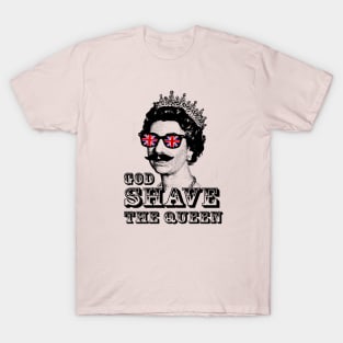 God Shave the Queen funny parody design T-Shirt